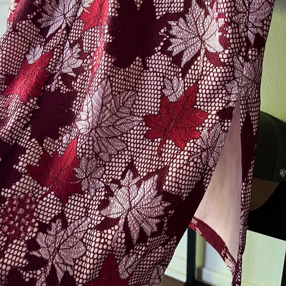 Red Embroidered Floral Qipao – Traditional Chinese Cheongsam Dress - Picture 5 of 5